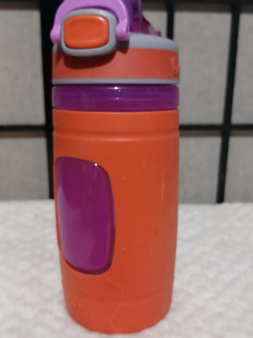 Kids Insulated Orange and Purple Flip-Top Drink Bottle 16oz